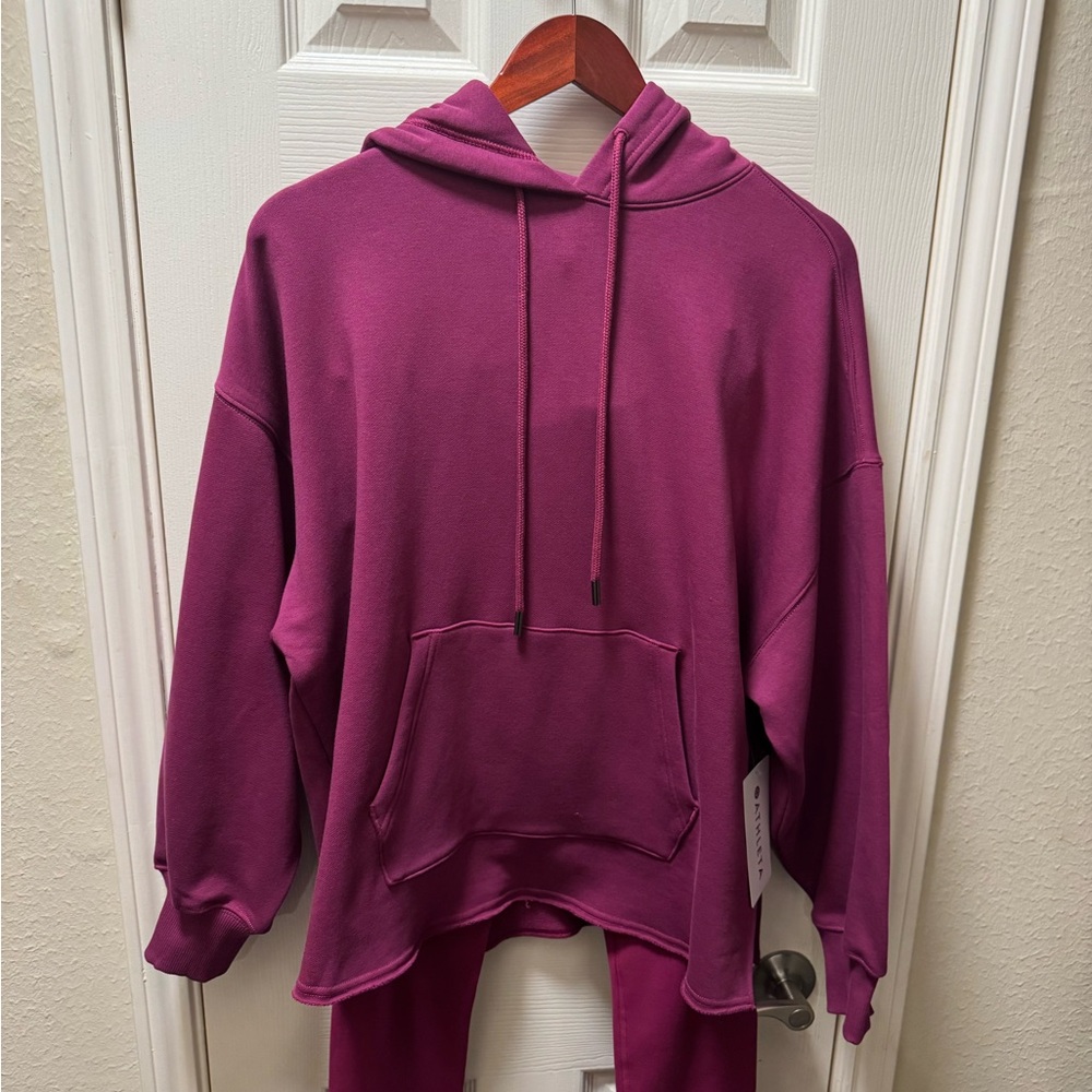 Athleta Plum Hoodie (Size XXS) and Leggings (Size Medium)